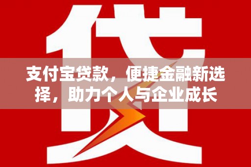 苏家屯支付宝贷款，便捷金融新选择，助力个人与企业成长