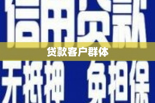 苏家屯贷款客户群体