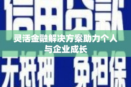苏家屯灵活金融解决方案助力个人与企业成长