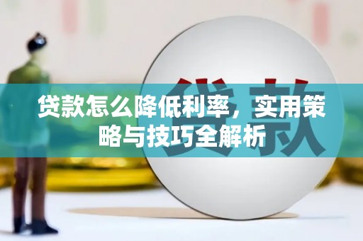 苏家屯贷款怎么降低利率，实用策略与技巧全解析
