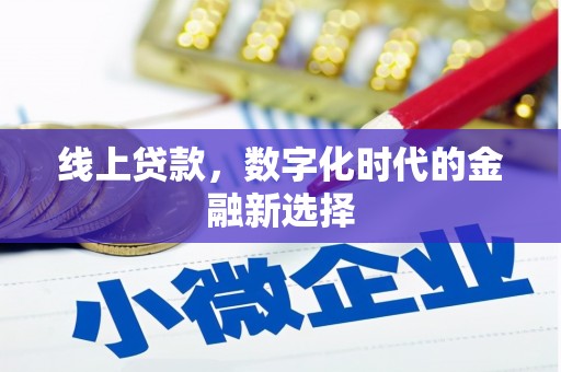 苏家屯线上贷款，数字化时代的金融新选择