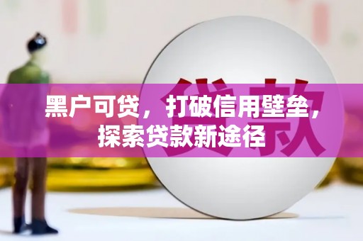 苏家屯黑户可贷，打破信用壁垒，探索贷款新途径