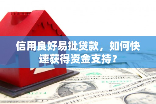 苏家屯信用良好易批贷款，如何快速获得资金支持？