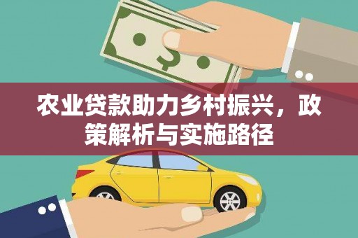 苏家屯农业贷款助力乡村振兴，政策解析与实施路径