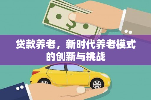 苏家屯贷款养老，新时代养老模式的创新与挑战