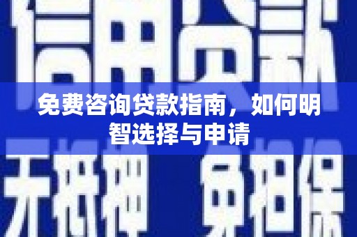 苏家屯免费咨询贷款指南，如何明智选择与申请