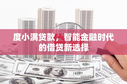 苏家屯度小满贷款，智能金融时代的借贷新选择