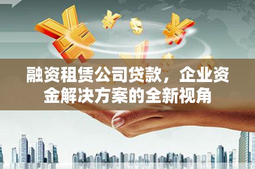 苏家屯融资租赁公司贷款，企业资金解决方案的全新视角