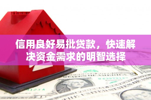 苏家屯信用良好易批贷款，快速解决资金需求的明智选择