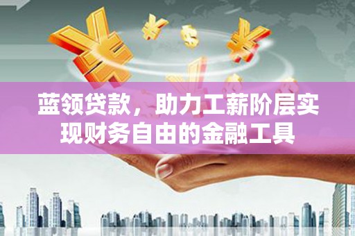 苏家屯蓝领贷款，助力工薪阶层实现财务自由的金融工具