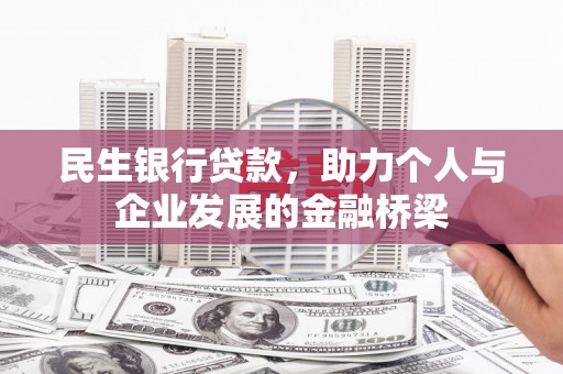 苏家屯民生银行贷款，助力个人与企业发展的金融桥梁