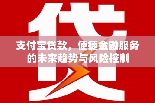 苏家屯支付宝贷款，便捷金融服务的未来趋势与风险控制