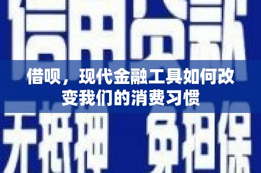 苏家屯借呗，现代金融工具如何改变我们的消费习惯