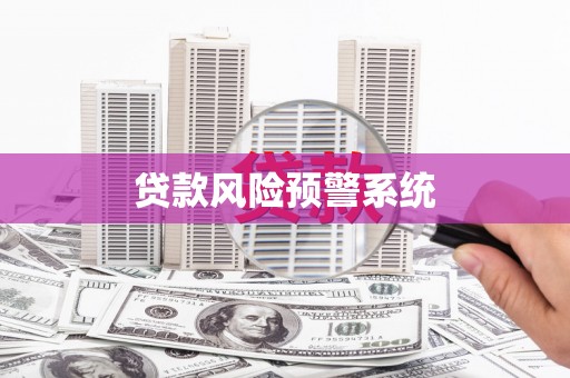 苏家屯贷款风险预警系统