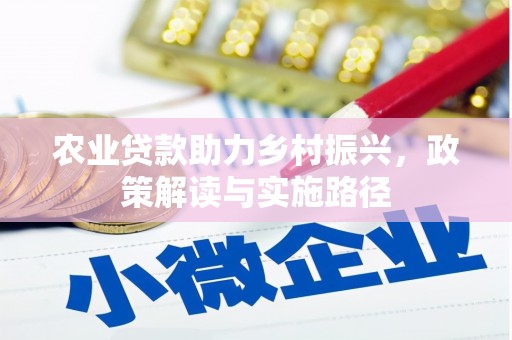 苏家屯农业贷款助力乡村振兴，政策解读与实施路径