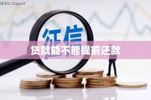 苏家屯贷款能不能提前还款