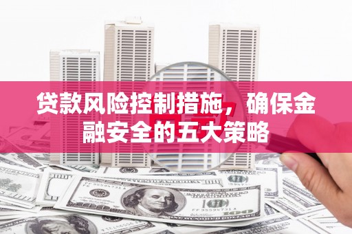 苏家屯贷款风险控制措施，确保金融安全的五大策略