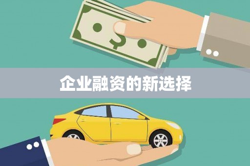 苏家屯企业融资的新选择
