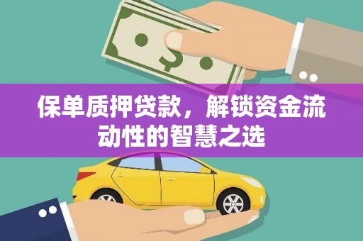 苏家屯保单质押贷款，解锁资金流动性的智慧之选