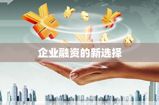 苏家屯企业融资的新选择