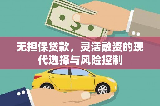 苏家屯无担保贷款，灵活融资的现代选择与风险控制