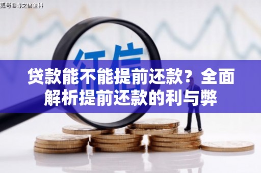 苏家屯贷款能不能提前还款？全面解析提前还款的利与弊