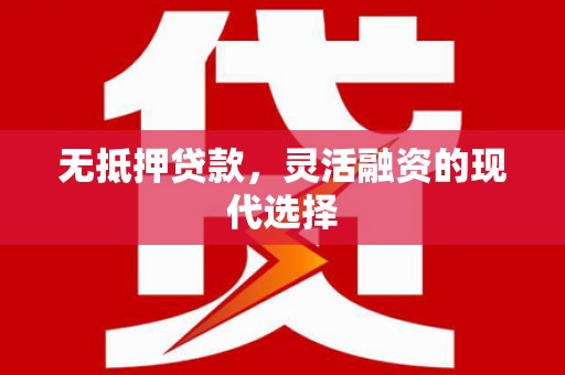 苏家屯无抵押贷款，灵活融资的现代选择
