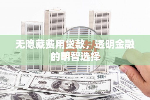 苏家屯无隐藏费用贷款，透明金融的明智选择