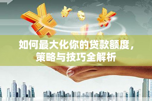 苏家屯如何最大化你的贷款额度，策略与技巧全解析