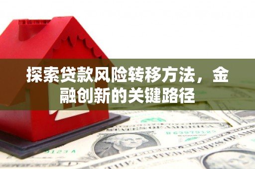 苏家屯探索贷款风险转移方法，金融创新的关键路径