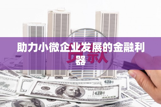 苏家屯助力小微企业发展的金融利器