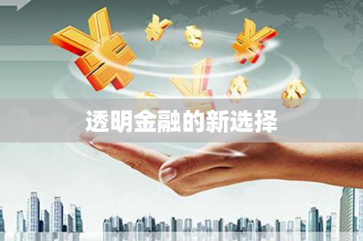 苏家屯透明金融的新选择