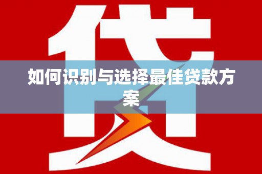 苏家屯如何识别与选择最佳贷款方案