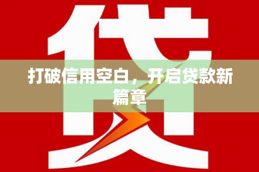 苏家屯打破信用空白，开启贷款新篇章