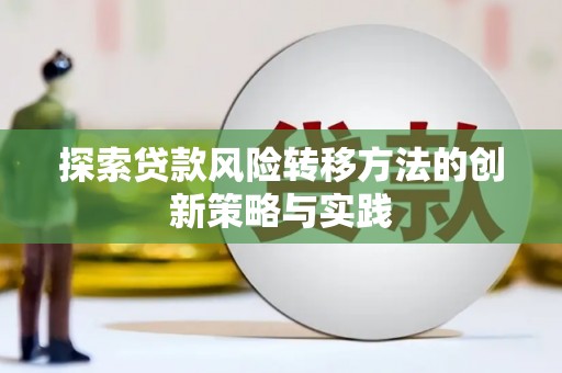 苏家屯探索贷款风险转移方法的创新策略与实践